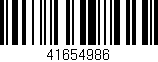 Código de barras (EAN, GTIN, SKU, ISBN): '41654986'
