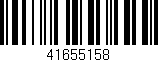 Código de barras (EAN, GTIN, SKU, ISBN): '41655158'