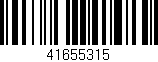 Código de barras (EAN, GTIN, SKU, ISBN): '41655315'