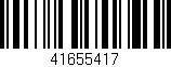 Código de barras (EAN, GTIN, SKU, ISBN): '41655417'