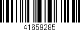 Código de barras (EAN, GTIN, SKU, ISBN): '41659285'