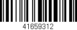 Código de barras (EAN, GTIN, SKU, ISBN): '41659312'