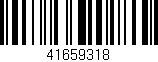 Código de barras (EAN, GTIN, SKU, ISBN): '41659318'