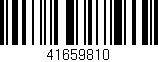 Código de barras (EAN, GTIN, SKU, ISBN): '41659810'