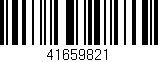Código de barras (EAN, GTIN, SKU, ISBN): '41659821'