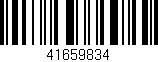 Código de barras (EAN, GTIN, SKU, ISBN): '41659834'