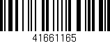 Código de barras (EAN, GTIN, SKU, ISBN): '41661165'