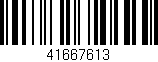 Código de barras (EAN, GTIN, SKU, ISBN): '41667613'