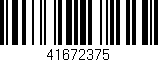 Código de barras (EAN, GTIN, SKU, ISBN): '41672375'