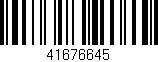 Código de barras (EAN, GTIN, SKU, ISBN): '41676645'