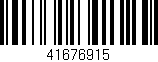 Código de barras (EAN, GTIN, SKU, ISBN): '41676915'