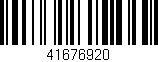 Código de barras (EAN, GTIN, SKU, ISBN): '41676920'