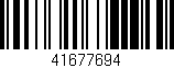 Código de barras (EAN, GTIN, SKU, ISBN): '41677694'