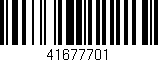 Código de barras (EAN, GTIN, SKU, ISBN): '41677701'
