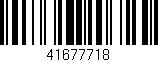 Código de barras (EAN, GTIN, SKU, ISBN): '41677718'