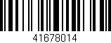 Código de barras (EAN, GTIN, SKU, ISBN): '41678014'