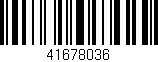 Código de barras (EAN, GTIN, SKU, ISBN): '41678036'