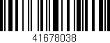 Código de barras (EAN, GTIN, SKU, ISBN): '41678038'