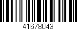 Código de barras (EAN, GTIN, SKU, ISBN): '41678043'