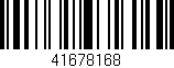 Código de barras (EAN, GTIN, SKU, ISBN): '41678168'