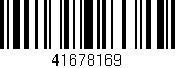 Código de barras (EAN, GTIN, SKU, ISBN): '41678169'