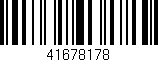 Código de barras (EAN, GTIN, SKU, ISBN): '41678178'