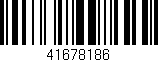 Código de barras (EAN, GTIN, SKU, ISBN): '41678186'