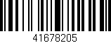 Código de barras (EAN, GTIN, SKU, ISBN): '41678205'