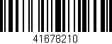 Código de barras (EAN, GTIN, SKU, ISBN): '41678210'