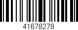 Código de barras (EAN, GTIN, SKU, ISBN): '41678278'