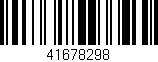 Código de barras (EAN, GTIN, SKU, ISBN): '41678298'