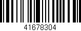 Código de barras (EAN, GTIN, SKU, ISBN): '41678304'