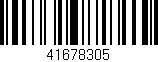 Código de barras (EAN, GTIN, SKU, ISBN): '41678305'