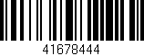 Código de barras (EAN, GTIN, SKU, ISBN): '41678444'