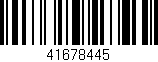 Código de barras (EAN, GTIN, SKU, ISBN): '41678445'