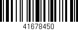 Código de barras (EAN, GTIN, SKU, ISBN): '41678450'