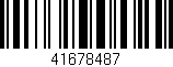 Código de barras (EAN, GTIN, SKU, ISBN): '41678487'