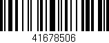 Código de barras (EAN, GTIN, SKU, ISBN): '41678506'