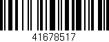 Código de barras (EAN, GTIN, SKU, ISBN): '41678517'