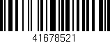 Código de barras (EAN, GTIN, SKU, ISBN): '41678521'
