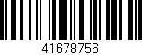 Código de barras (EAN, GTIN, SKU, ISBN): '41678756'