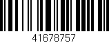 Código de barras (EAN, GTIN, SKU, ISBN): '41678757'