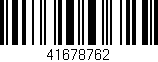 Código de barras (EAN, GTIN, SKU, ISBN): '41678762'
