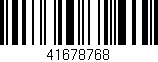 Código de barras (EAN, GTIN, SKU, ISBN): '41678768'