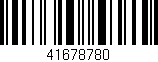 Código de barras (EAN, GTIN, SKU, ISBN): '41678780'