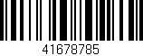 Código de barras (EAN, GTIN, SKU, ISBN): '41678785'