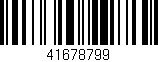Código de barras (EAN, GTIN, SKU, ISBN): '41678799'