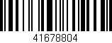 Código de barras (EAN, GTIN, SKU, ISBN): '41678804'