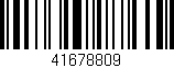 Código de barras (EAN, GTIN, SKU, ISBN): '41678809'