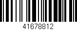 Código de barras (EAN, GTIN, SKU, ISBN): '41678812'